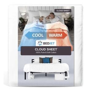 BedJet Cloud Sheet Dual Zone King 100% Cotton Climate Control NEW